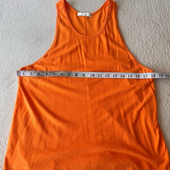 Wilfred Free Linen-Blend Racerback Tank Top S Bright Orange - Picture 6 of 9